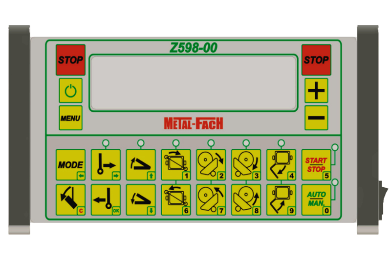 Owijarka do bel samozaładowcza Z598 Metal-Fach Panel sterowania
